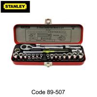 Bộ khẩu 21 chi tiết hệ mét và inch  1/4” Stanley 89-507 ( 5-13mm + 3/16-1/2" )