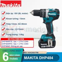 Máy khoan vặn vít pin 18V Makita DHP484